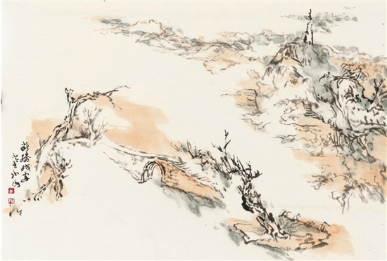 　断桥残雪　　董也山　作.jpg